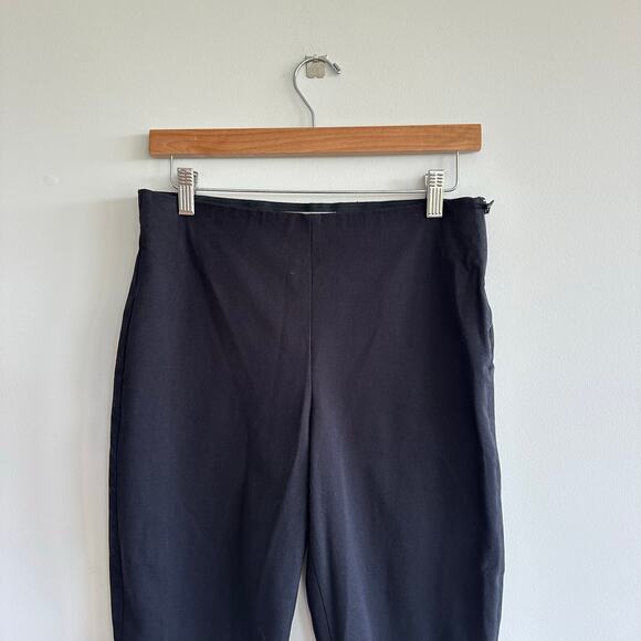 Everlane The Side Zip Stretch Cotton Crop Work Pant Black 8 - Picture 5 of 8